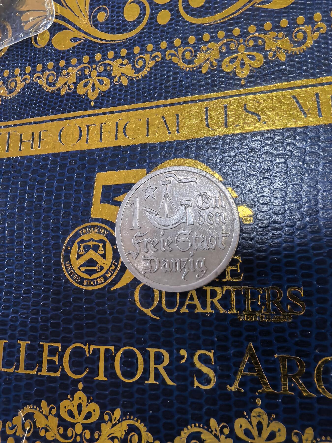 长老汇马年精选第十四场拍卖 1923但泽1古尔登银币，5克750银，克书425美金