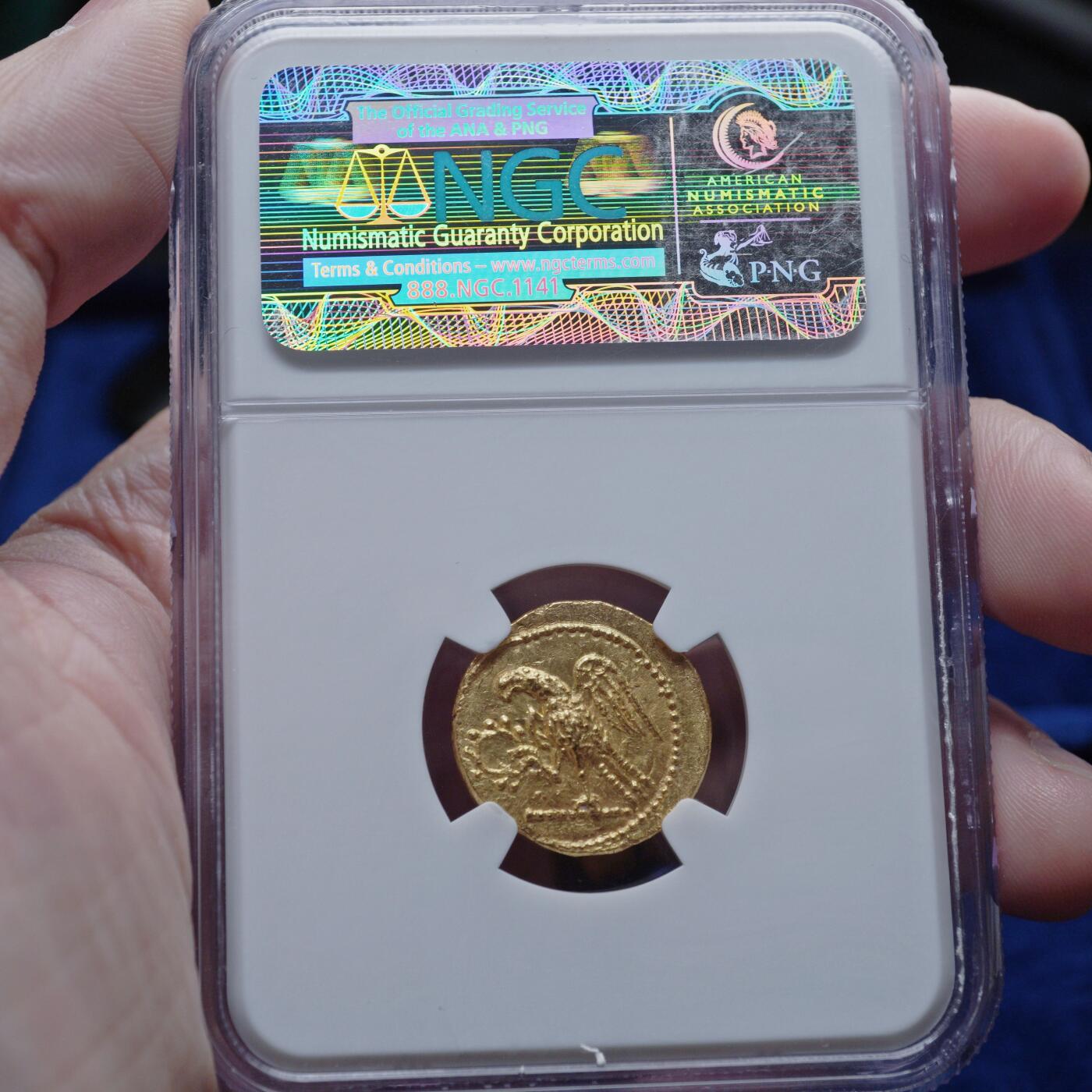 琋语集藏2026年04月欧洲古典打制币拍卖 希腊化时期-色雷斯 科松1斯塔特金币（NGC评级）