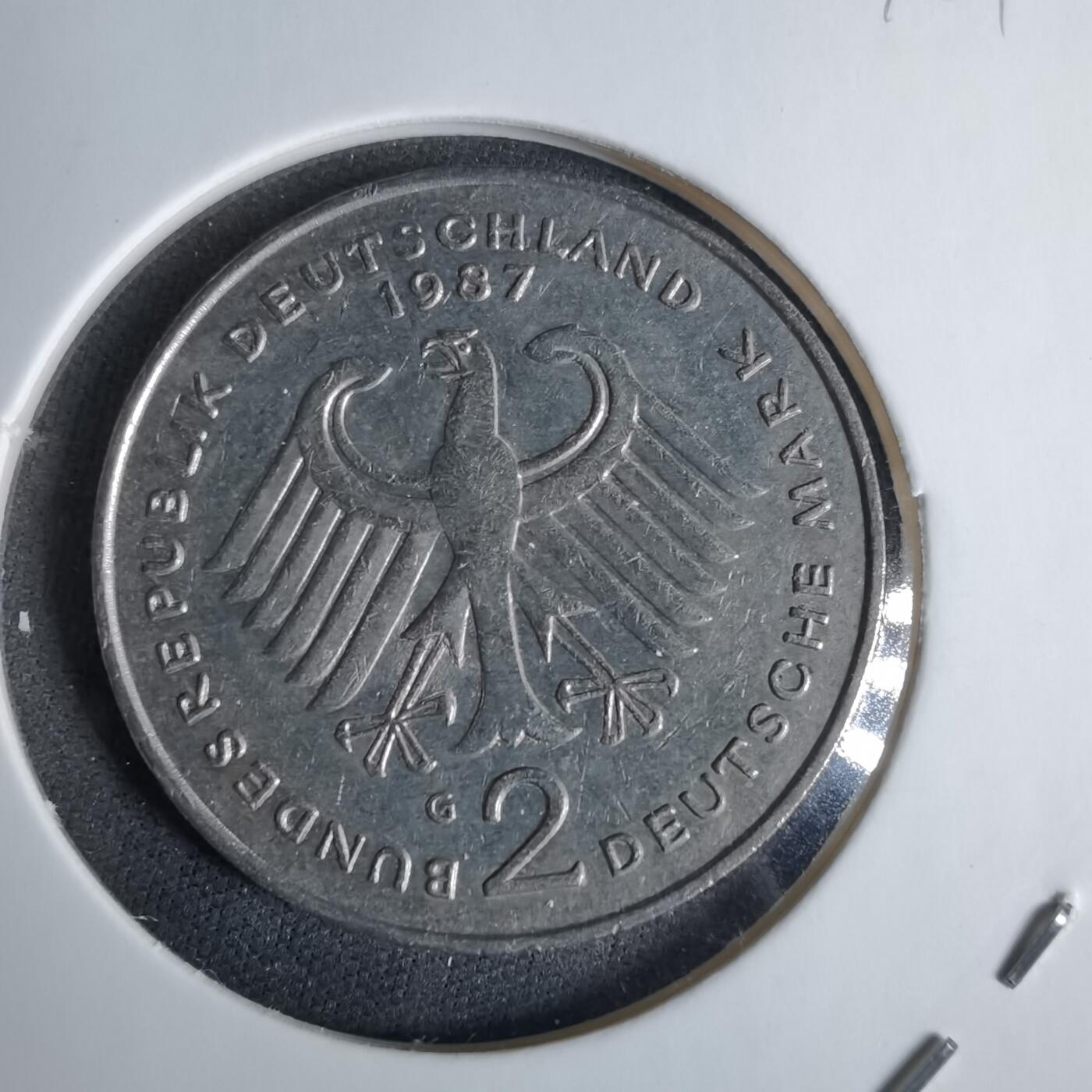 沼泽如烟--第1038场 德国1987年2马克