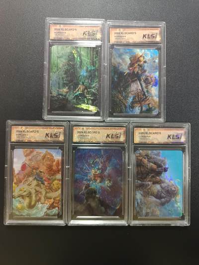 天玑星卡拍第182期《3.30周一截拍》持续收拍收评中 满赠卡需备注 - 卡联社 徐子晖原画系列 练武 三仙斗法 跃龙门 七仙迷魂 宣战 彩闪 五张 卡砖封装 壳损