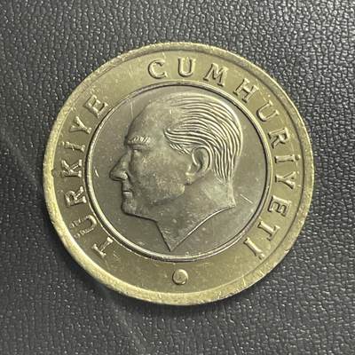 回流0406 - 土耳其2024年1里拉双金属币 首任总统凯末尔