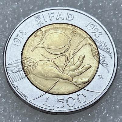 第一海外回流一元起拍收藏 散集专场  第309期 - 意大利500里拉双色币 原光美品