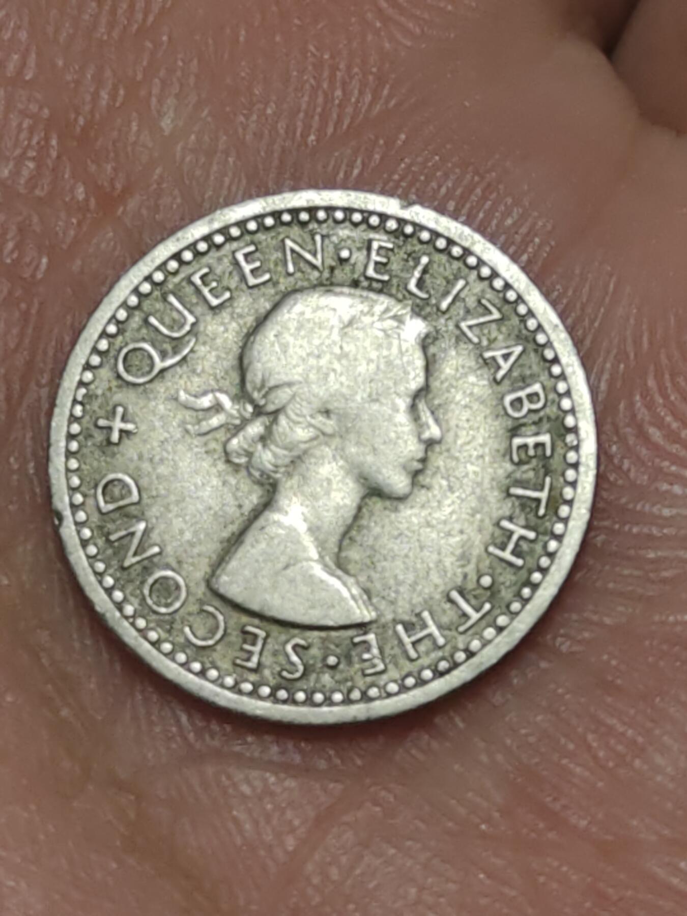 2026年第三十八场(总第二百零七场）外国好品散币场(免佣金) 英属罗德西亚和尼亚萨兰1957年3便士(伊丽莎白二世青年桂冠)