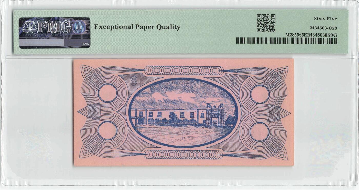 小福收藏拍卖第204期 评级币精选场 本期有 荷兰经典AA冠拿杯子的蛇 叙利亚世遗帕尔米拉古城豹子号冠军分 法国红衣主教冠军分 意大利经典达芬奇   白俄罗斯 "Millennium" 纪念版AA冠全同千位号全套  南斯拉夫铁托未发行版 美国 墨西哥 越南 法属印度支那等多国精美高分珍稀老钞精品纸币 墨西哥 1915年 5 centavos 内战时期 PMG65 EPQ