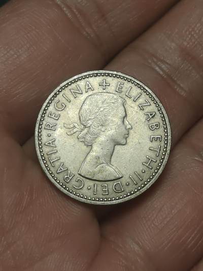 2026年第三十八场(总第二百零七场）外国好品散币场(免佣金) - 英国🇬🇧1960年1先令(伊丽莎白二世青年桂冠第二版，英格兰盾徽版)