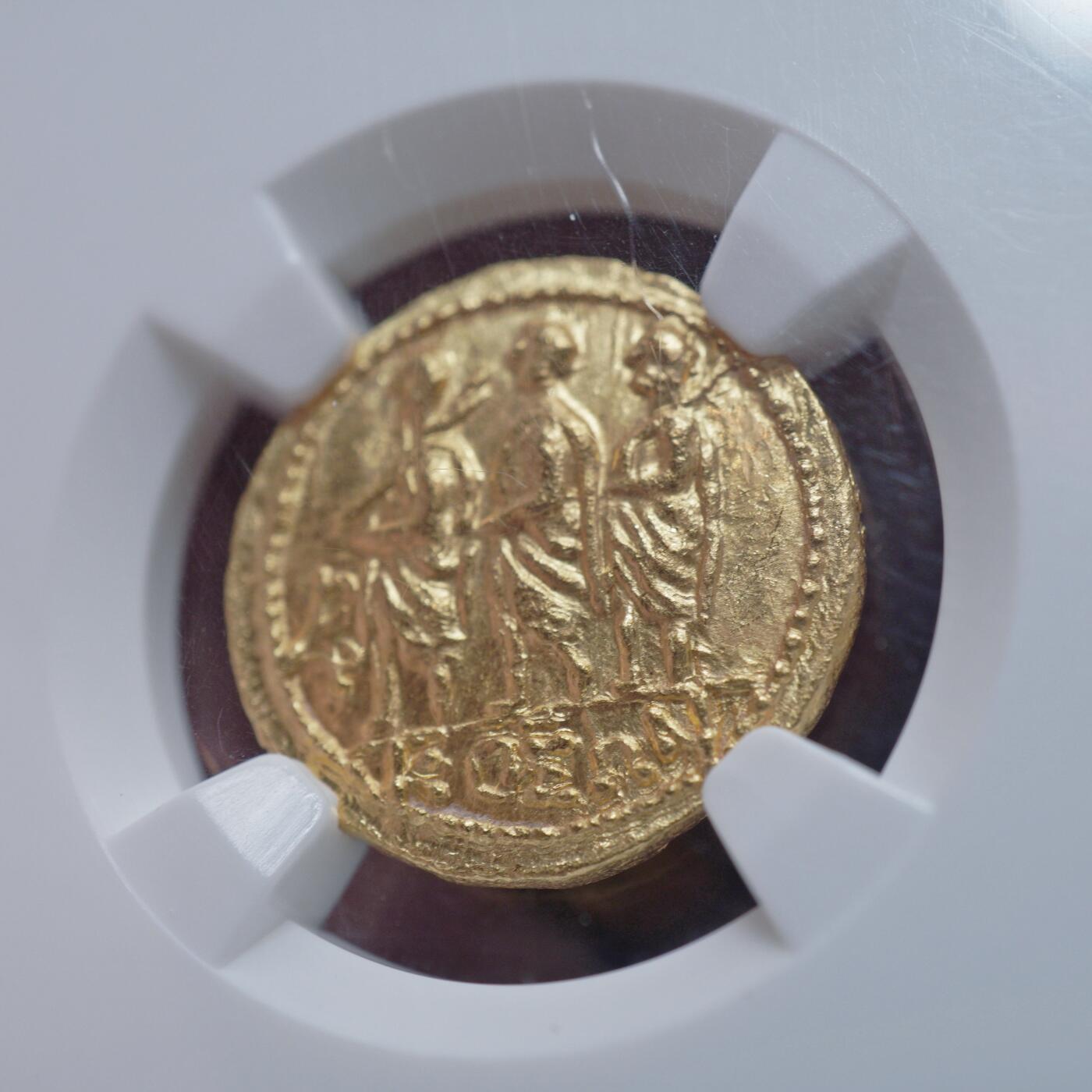 琋语集藏2026年04月欧洲古典打制币拍卖 希腊化时期-色雷斯 科松1斯塔特金币（NGC评级）