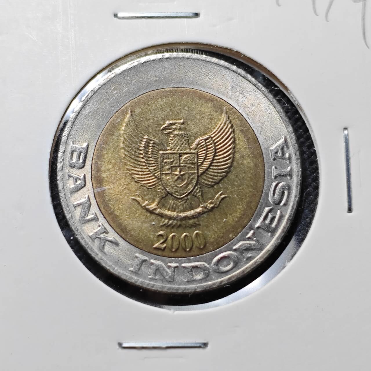 KK钱币收藏小铺  第410期 2月预留时间 周末发货  印度尼西亚1000卢比 好品