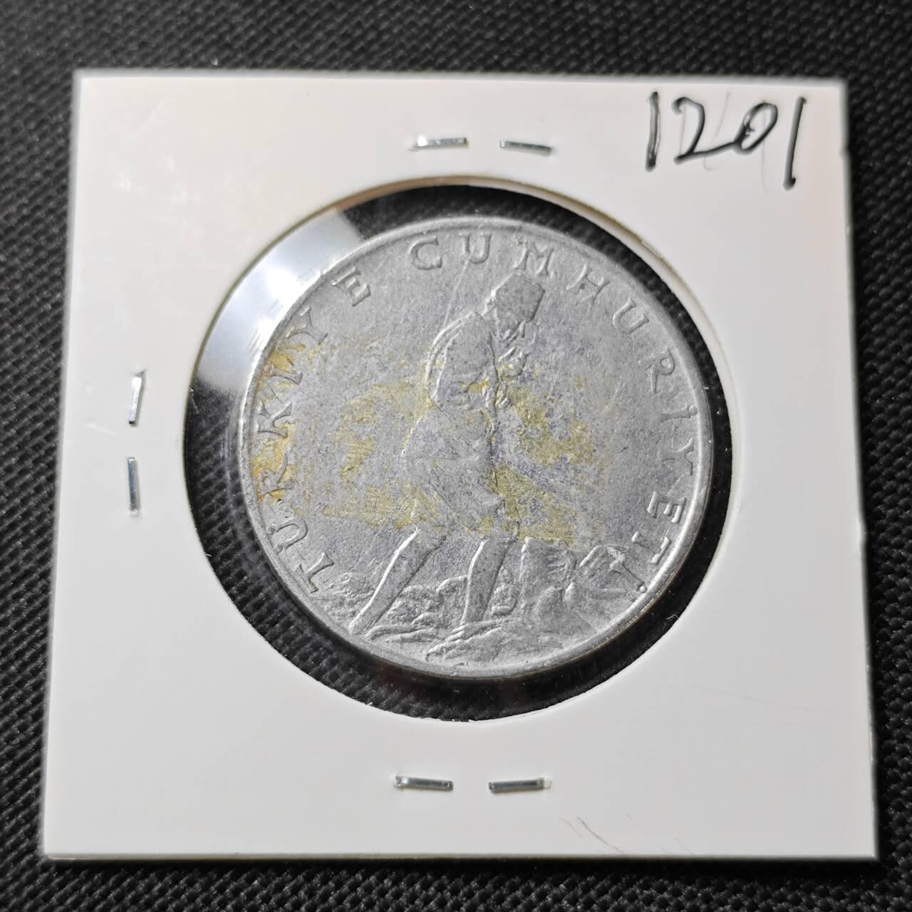 KK钱币收藏小铺  第412期 2月预留时间 周末发货 1960土耳其2.5里拉