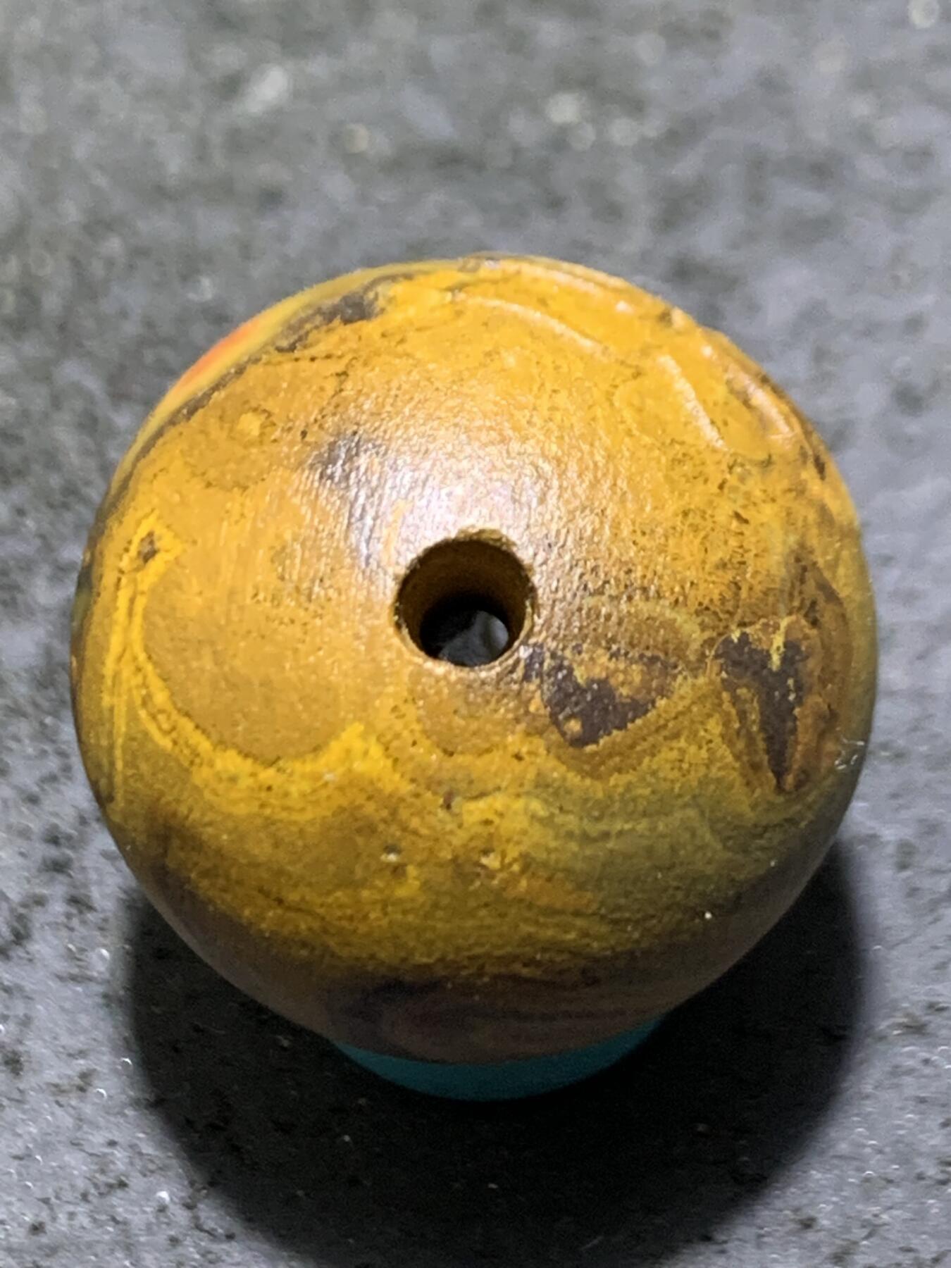 精美亚光风化纹天眼图案战国红玛瑙手工雕刻福字2.0单珠一颗！