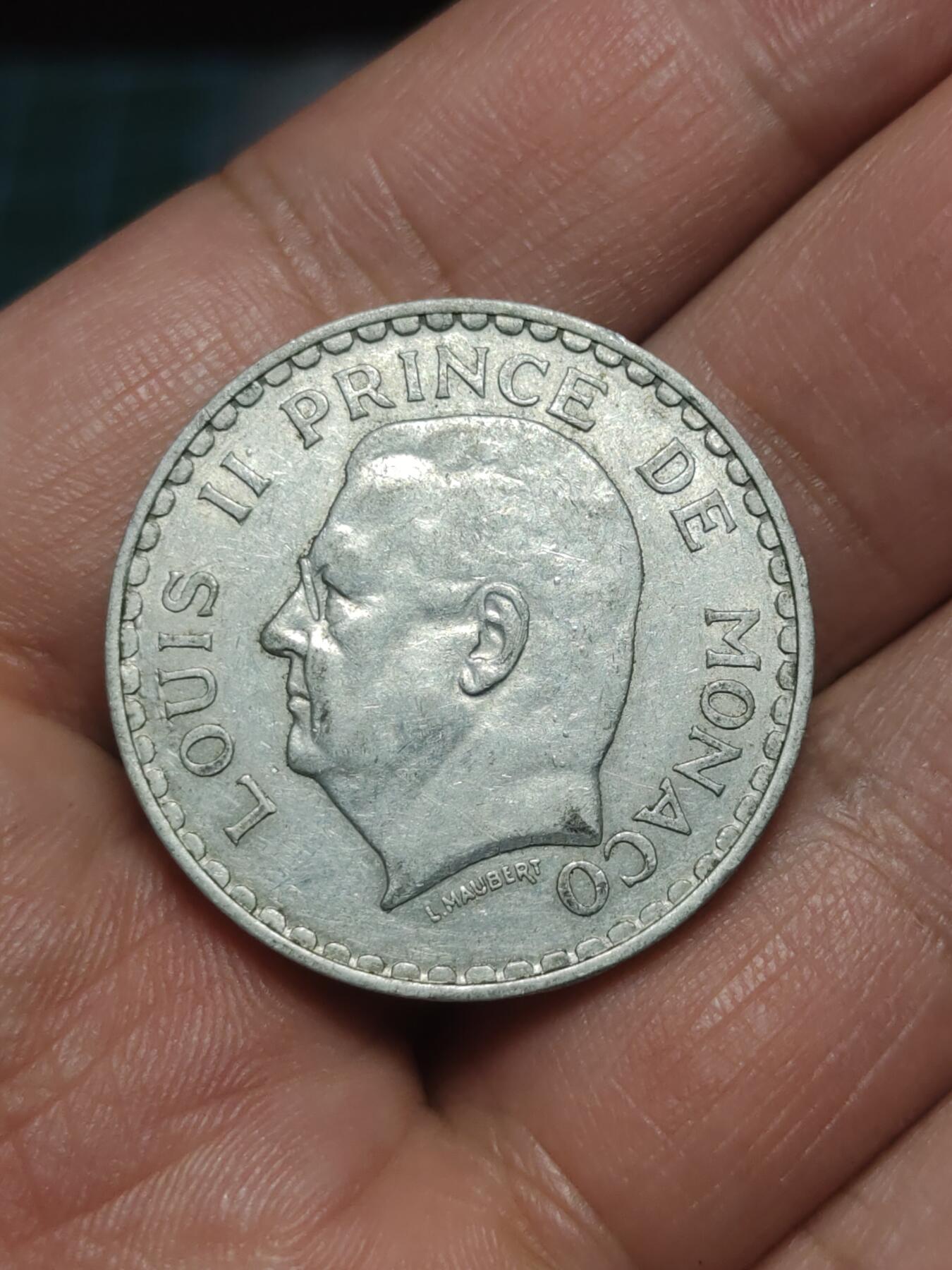 2026年第三十八场(总第二百零七场）外国好品散币场(免佣金) 摩纳哥🇲🇨1945年5法郎(路易斯二世第二套)