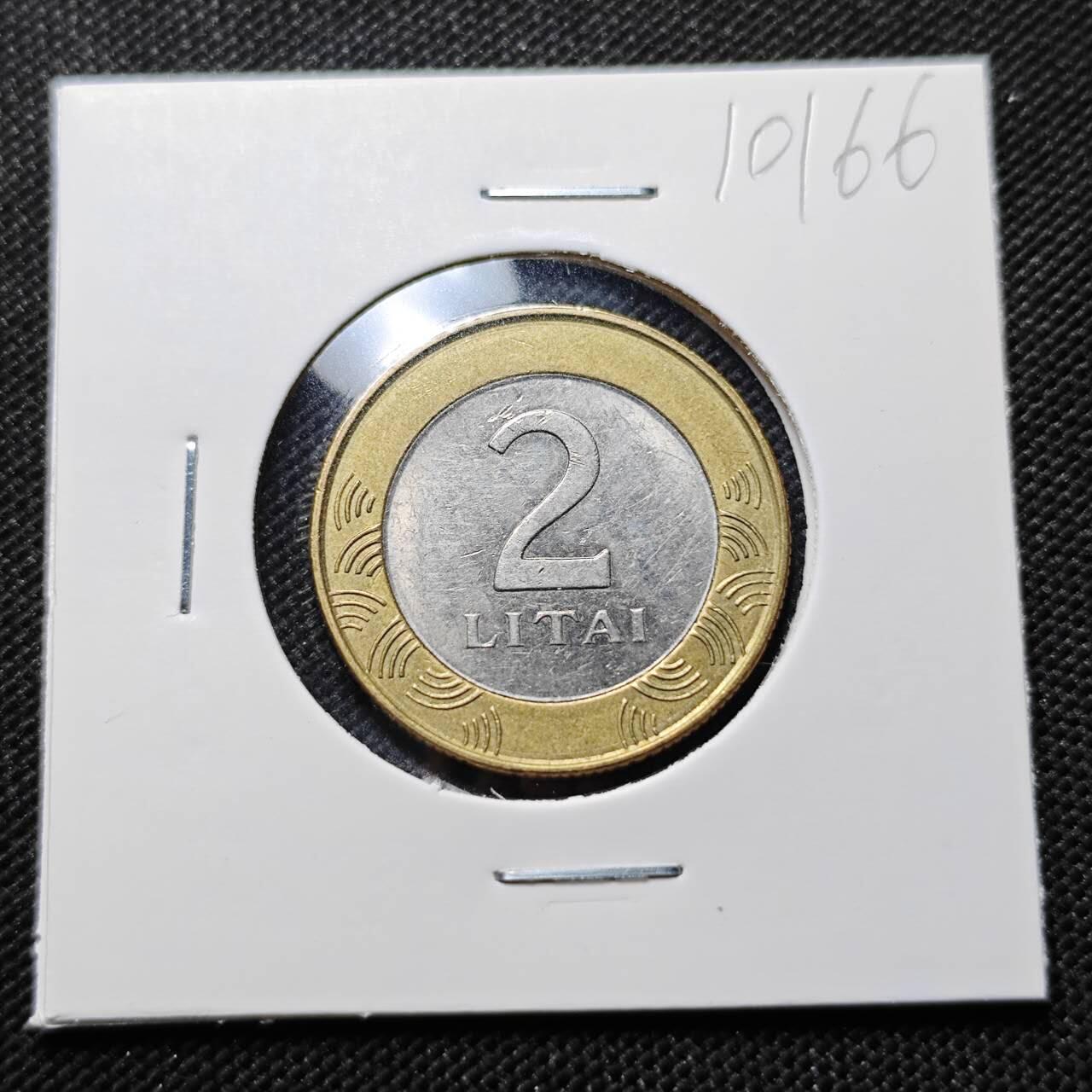KK钱币收藏小铺  第410期 2月预留时间 周末发货  立陶宛2立特双色币
