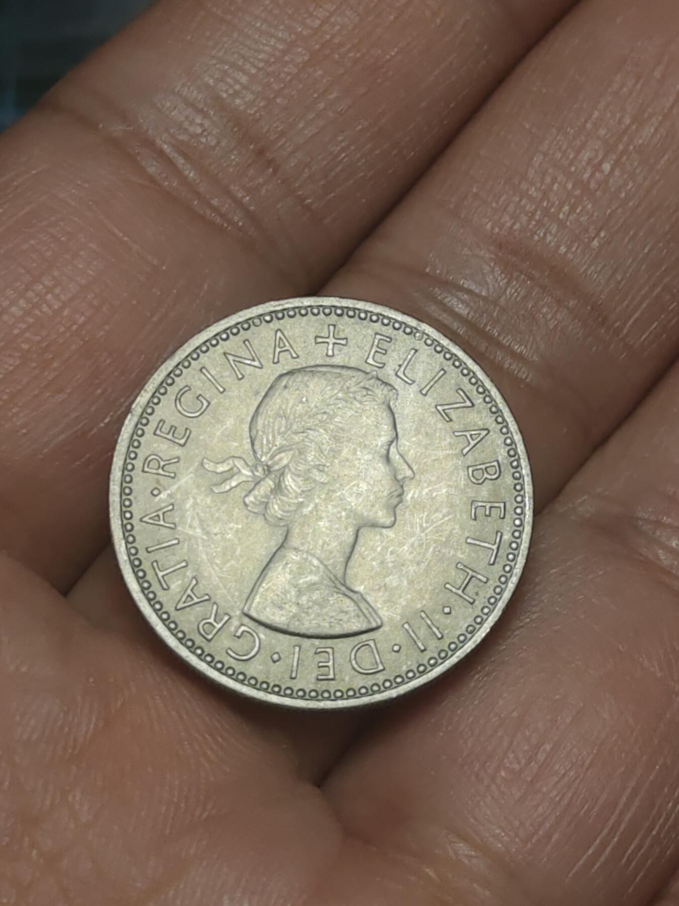 2026年第三十八场(总第二百零七场）外国好品散币场(免佣金) 英国🇬🇧1966年1先令(伊丽莎白二世青年桂冠第二版，苏格兰盾徽版)