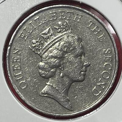 2026年第一期【老港澳币钞拍卖】限时专场 - 【1988年香港五元女皇头像老硬币】一枚