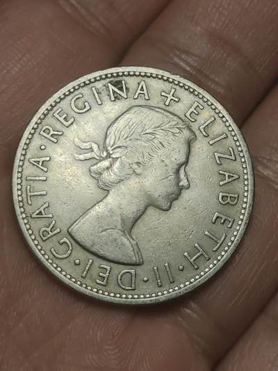 2026年第三十八场(总第二百零七场）外国好品散币场(免佣金) - 少见年份–英国🇬🇧1954年半克朗(伊丽莎白二世青年桂冠第二版，首发年)