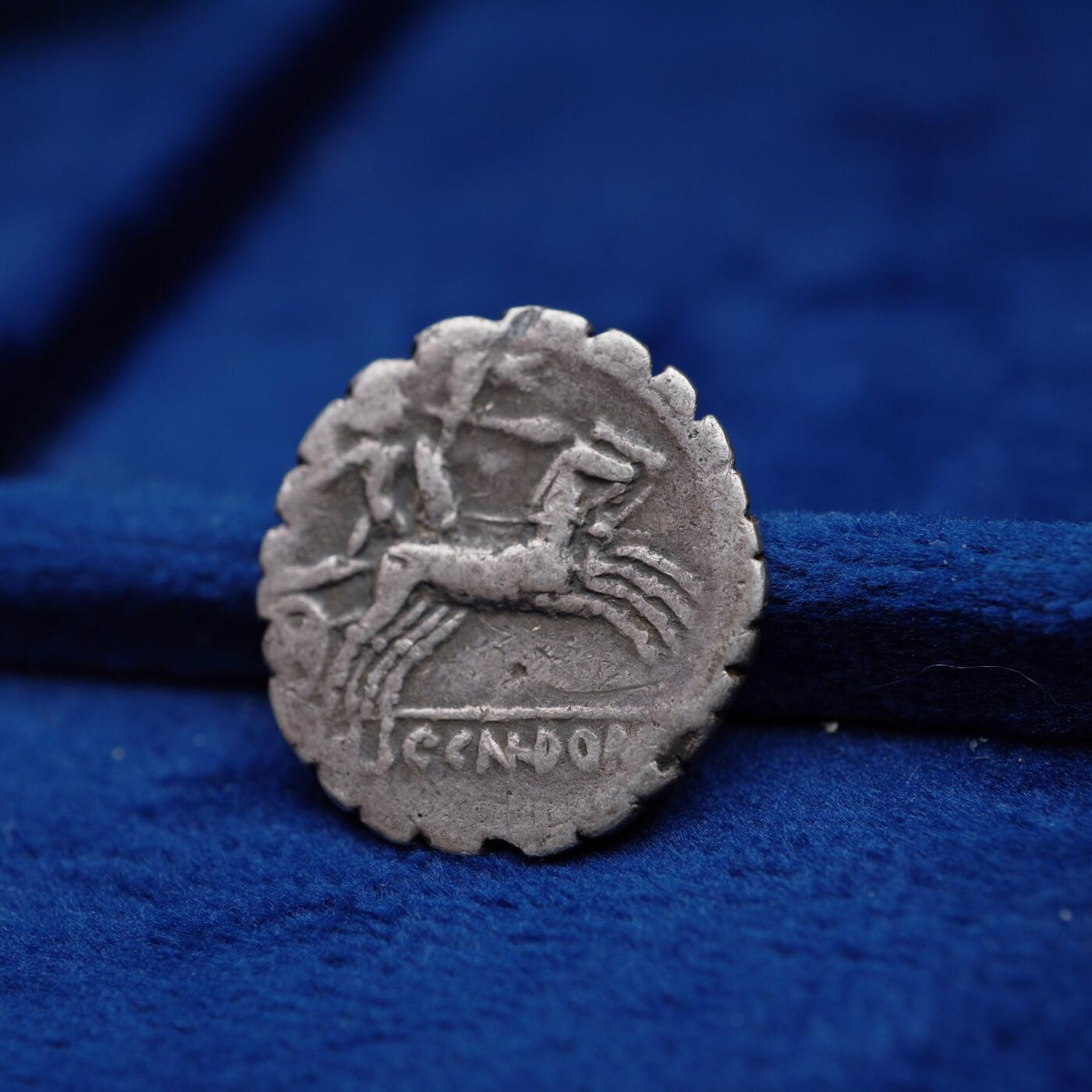 琋语集藏2026年04月欧洲古典打制币拍卖 古罗马共和时期-罗马女神锯齿银币