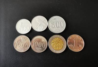 零零发外国硬币拍卖 无佣金 - 印尼一组