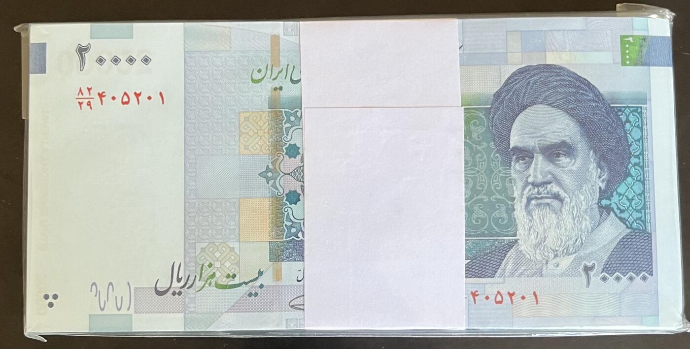 小福收藏拍卖第203期 裸钞场 本期有多张豹子号靓号 仅发行1000枚亚克力砖封蒙古20000图格里克帝国800周年纪念钞 瑞士200法郎 百慕大样钞洋葱冠全套 巴林首版大全套 卡塔尔四张套 越南 保加利亚 马其顿等多国精美纸币 伊朗 2014-2018年 20000里亚尔 原封1刀 unc