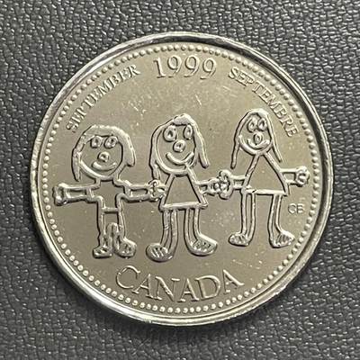 回流0406 - 加拿大1999年国际和平日25分纪念币