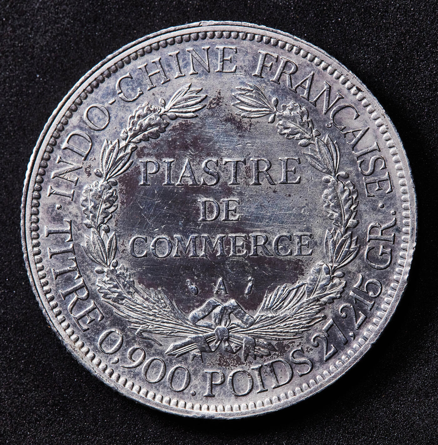 【俄甄集藏】2026年(050)04-01星期三 晚 19:30 全场包邮 法属印度支那1889年1皮阿斯特加重坐洋大银币，全脸难得