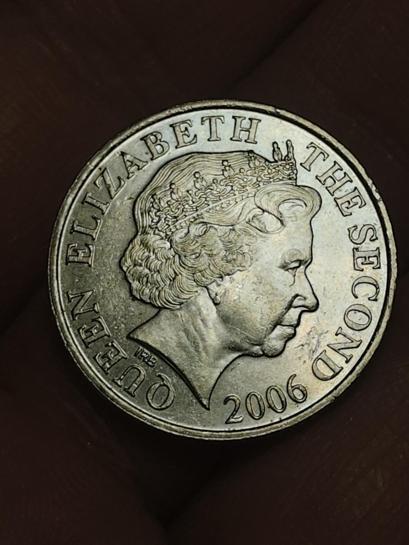 2026年第三十八场(总第二百零七场）外国好品散币场(免佣金) 英属泽西岛🇯🇪2006年10便士(伊丽莎白二世老年第一版，铜镍材质无磁版)