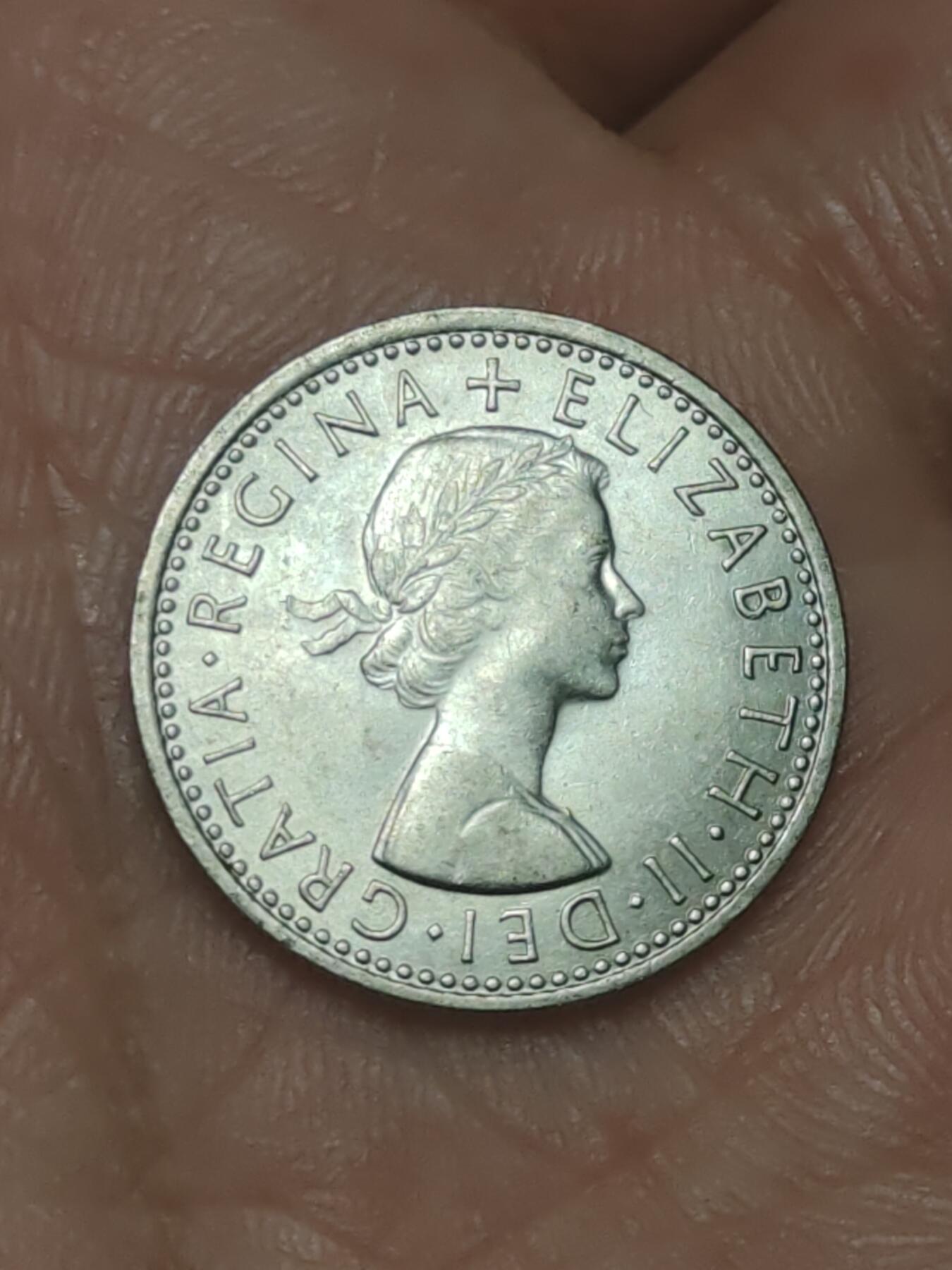 2026年第三十八场(总第二百零七场）外国好品散币场(免佣金) 原光好品–英国🇬🇧1966年6便士(伊丽莎白二世青年桂冠第二版)