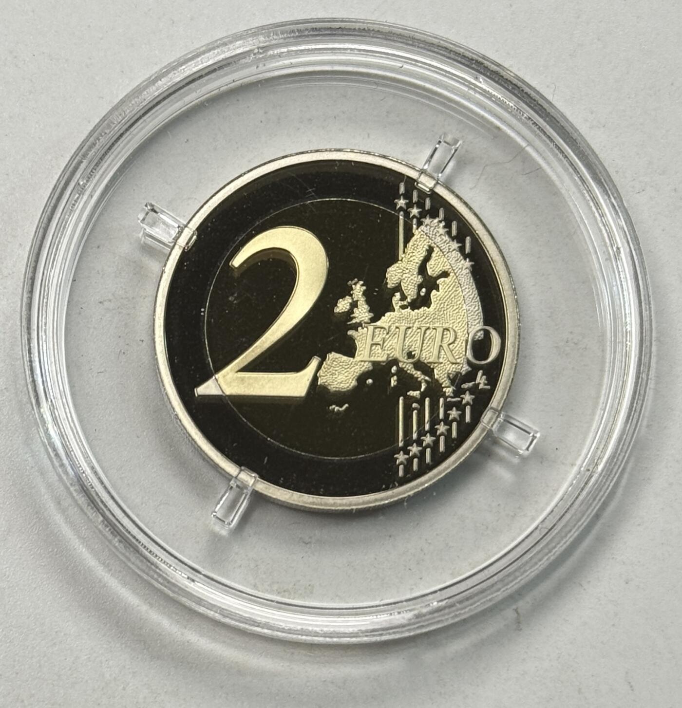 S&S Numismatic世界钱币-拍卖 第123期  法国2025年 巴黎卢浮宫 2欧元双色精制纪念币 盒证齐全