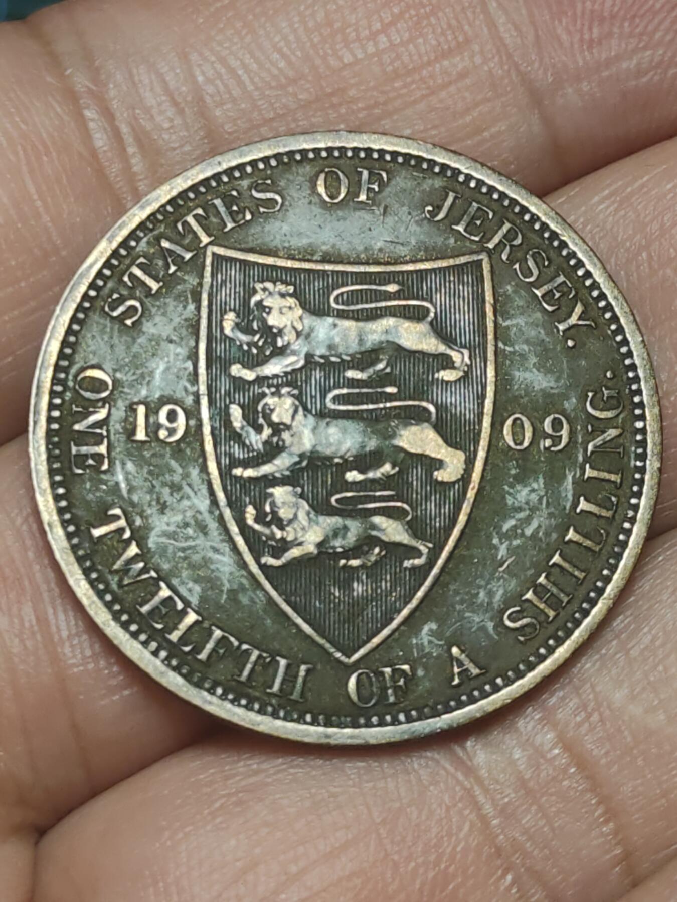 2026年第三十八场(总第二百零七场）外国好品散币场(免佣金) 英属泽西岛🇯🇪1909单年份1/12先令(爱德华七世时期)