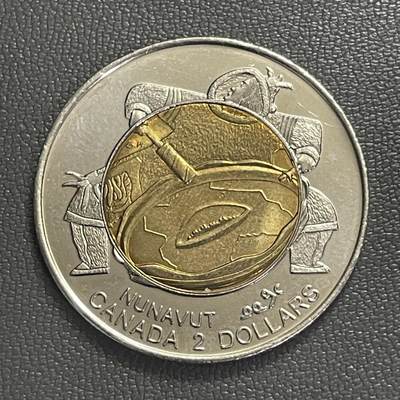 回流0406 - 加拿大1999年2元双金属纪念币 努拉威特地区成立