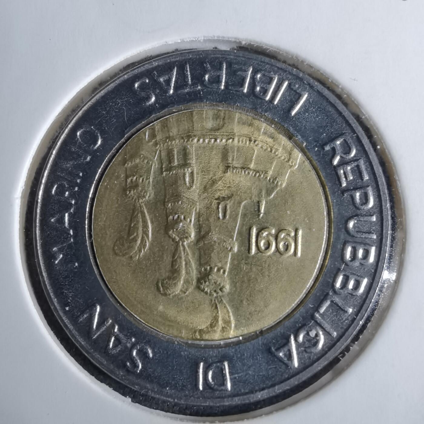 沼泽如烟--第1038场 圣马力诺1991年500里拉