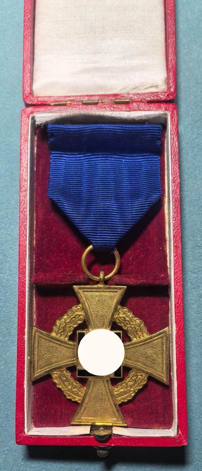 盛世勋华——号角文化勋章邮票专场拍卖第311期 - 德国（1939）金级忠诚服务奖章（40年）带原盒