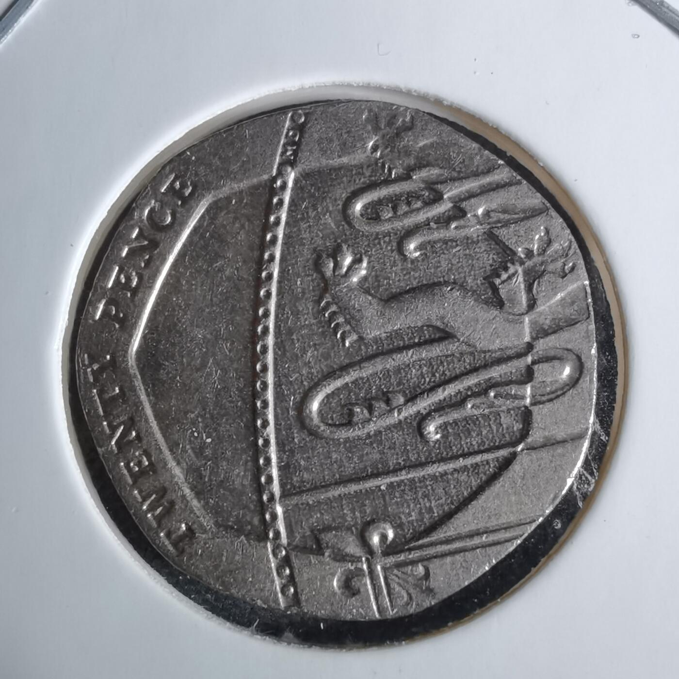 沼泽如烟--第1038场 英国2016年20便士