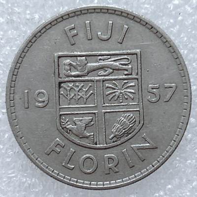 第一海外回流一元起拍收藏 散集专场  第309期 - 英属斐济1957年1弗林