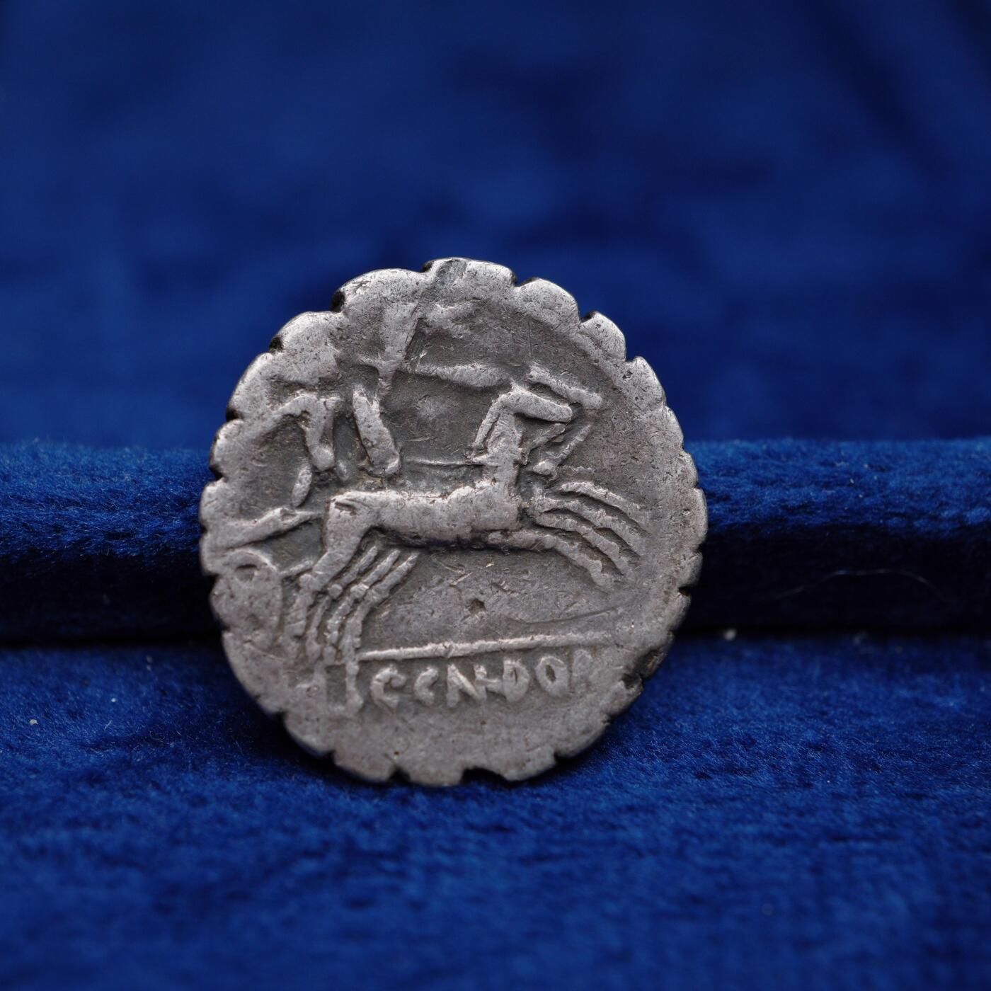 琋语集藏2026年04月欧洲古典打制币拍卖 古罗马共和时期-罗马女神锯齿银币