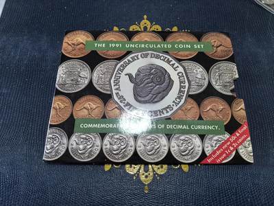 长老汇马年精选第十四场拍卖 - 1991澳大利亚8枚普制套装卡装，克书150美金