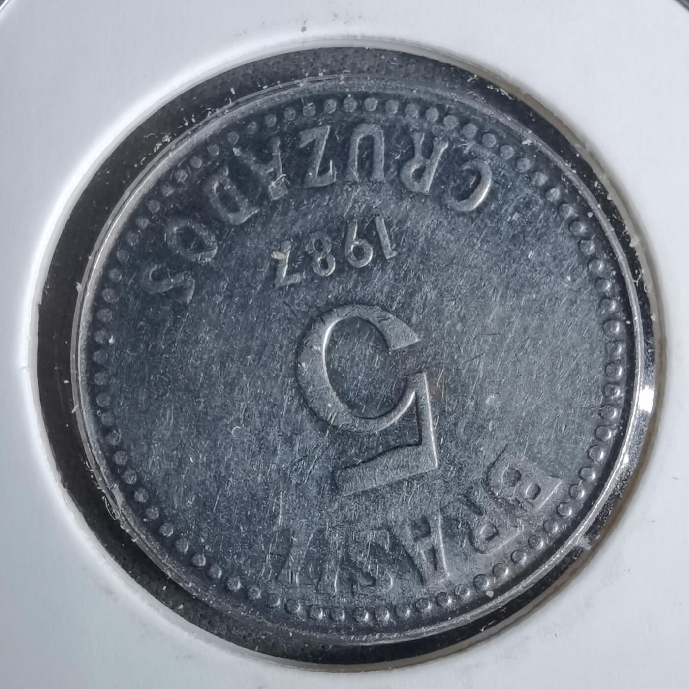 沼泽如烟--第1038场 巴西1987年5克鲁扎多