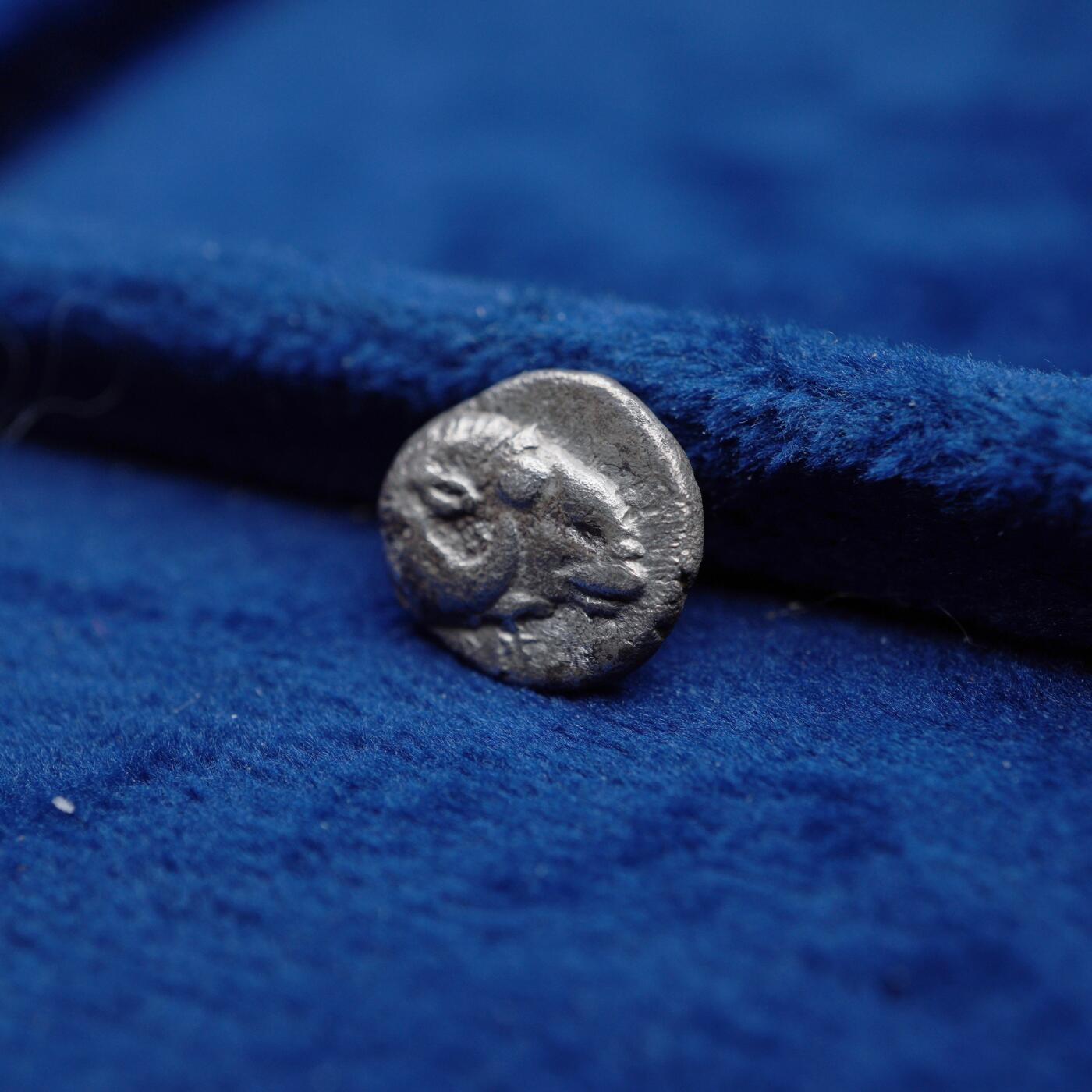 琋语集藏2026年04月欧洲古典打制币拍卖 古希腊特洛亚地区-羊头1/2德银币