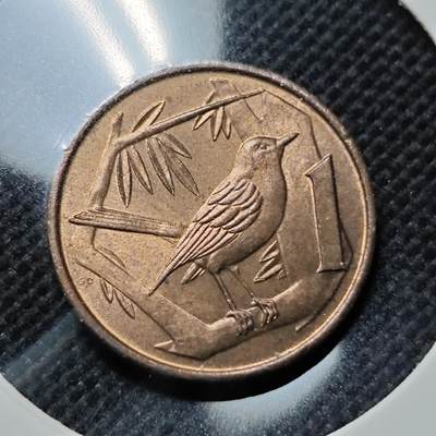 KK钱币收藏小铺  第410期 2月预留时间 周末发货 -  开曼群岛1分好品