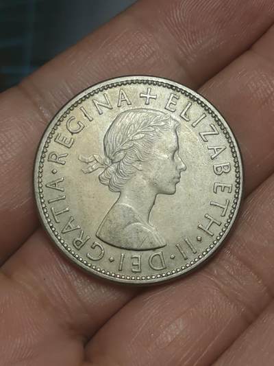 2026年第三十八场(总第二百零七场）外国好品散币场(免佣金) - 英国🇬🇧1955年半克朗(伊丽莎白二世青年桂冠第二版)