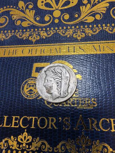 长老汇马年精选第十四场拍卖 - 1930希腊谷物女神10德拉克马银币，7克500银