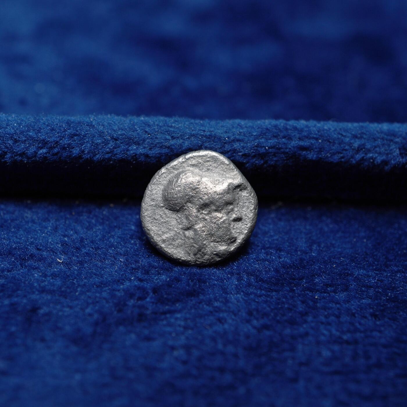 琋语集藏2026年04月欧洲古典打制币拍卖 古希腊巴克特里亚王国-雅典娜与雄鹰奥波银币