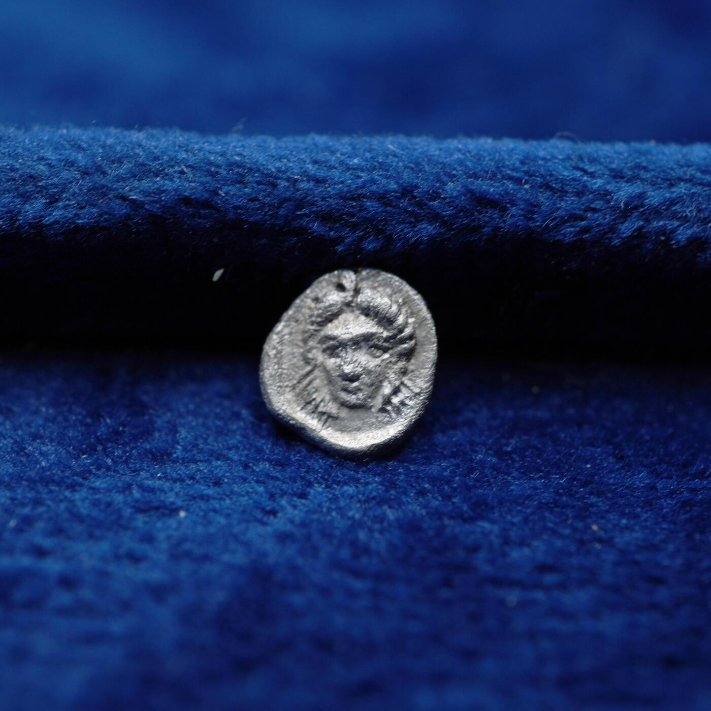 琋语集藏2026年04月欧洲古典打制币拍卖 古希腊卡利亚地区-狮子与阿波罗1/4奥波银币