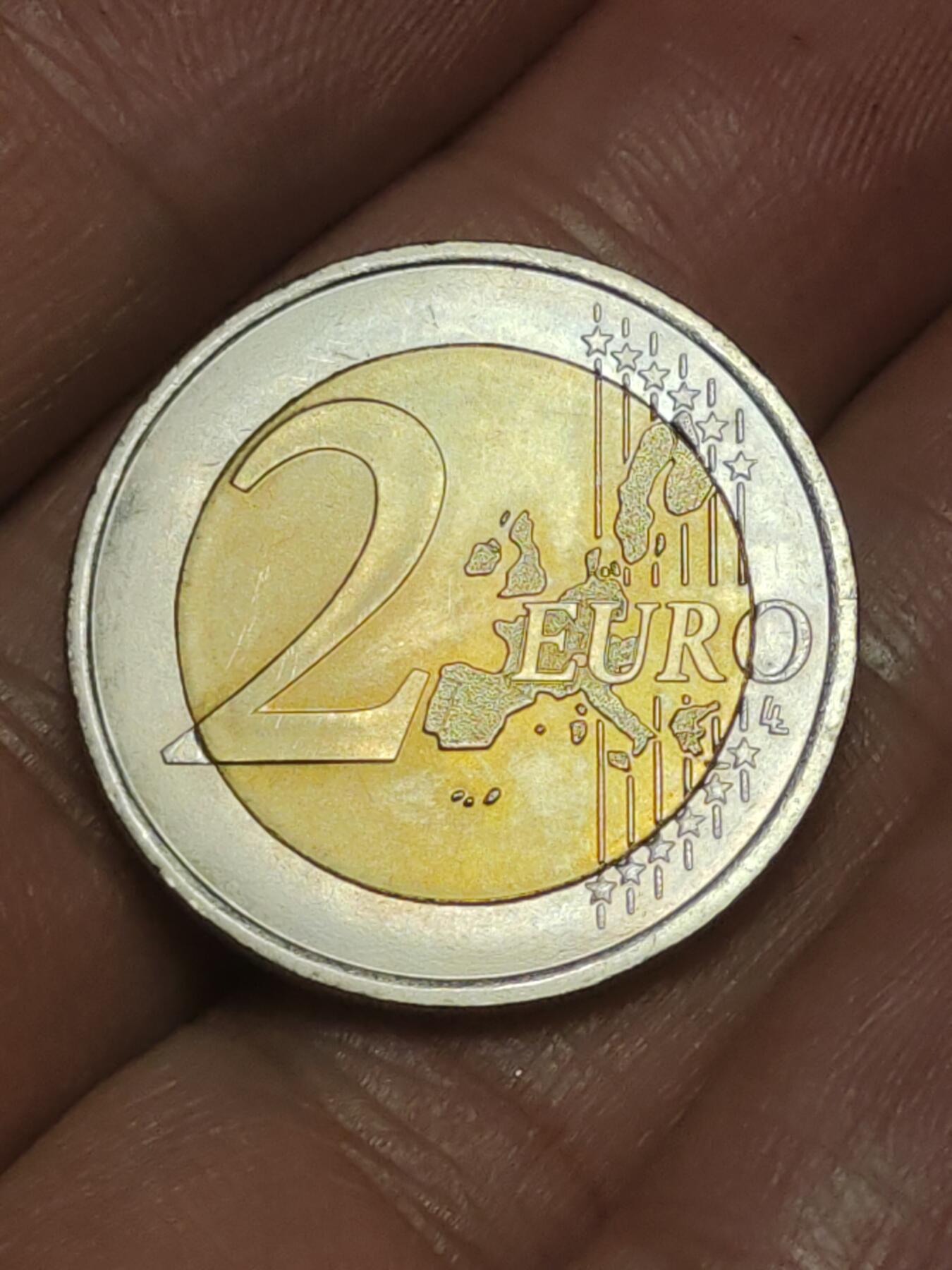 2026年第三十八场(总第二百零七场）外国好品散币场(免佣金) 法国🇫🇷2001年2欧元(第一版欧洲地图)