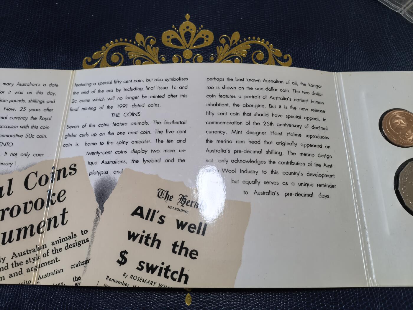 长老汇马年精选第十四场拍卖 1991澳大利亚8枚普制套装卡装，克书150美金