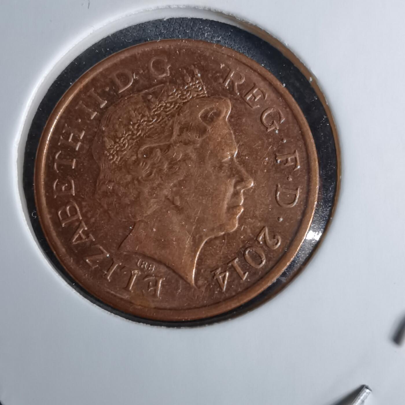 沼泽如烟--第1038场 英国2014年1便士