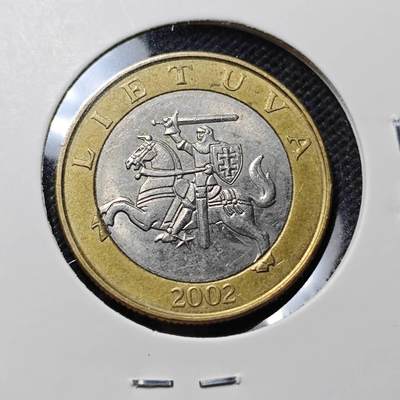 KK钱币收藏小铺  第410期 2月预留时间 周末发货 -  立陶宛2立特双色币