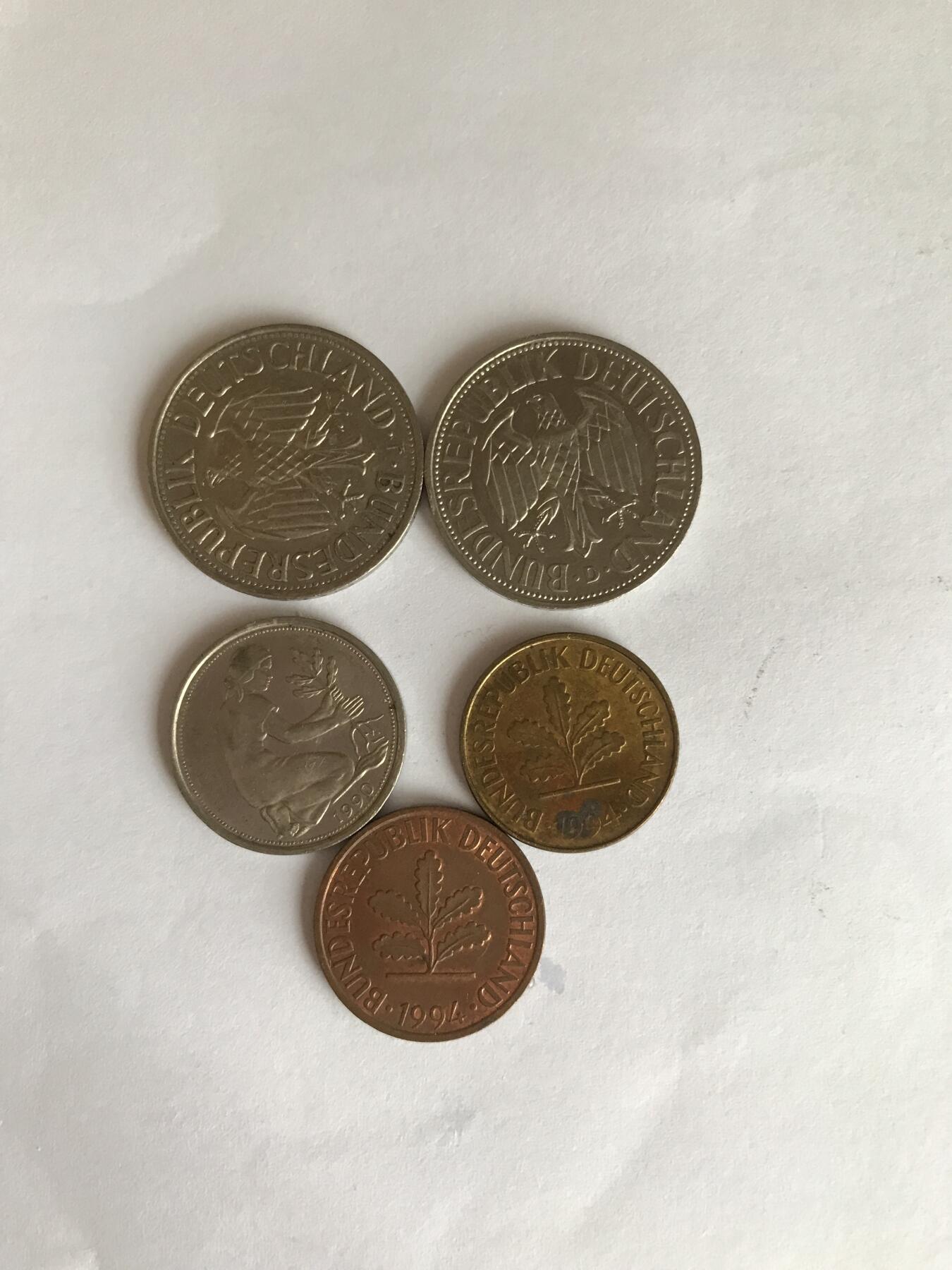 德国硬币5⃣️枚