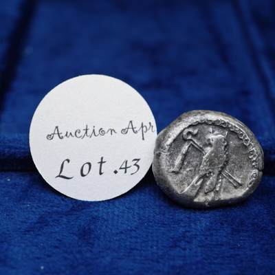 琋语集藏2026年04月欧洲古典打制币拍卖 - 古希腊腓尼基地区-推罗城猫头鹰与海马2德拉克马银币（重版）