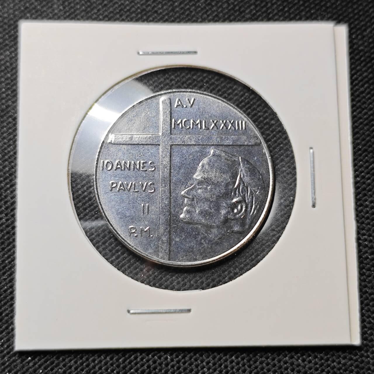 KK钱币收藏小铺  第412期 2月预留时间 周末发货 梵蒂冈100里拉 