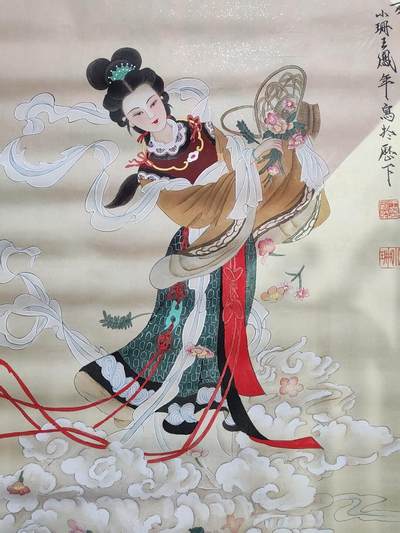 书画专场 - 王凤年《天女散花》