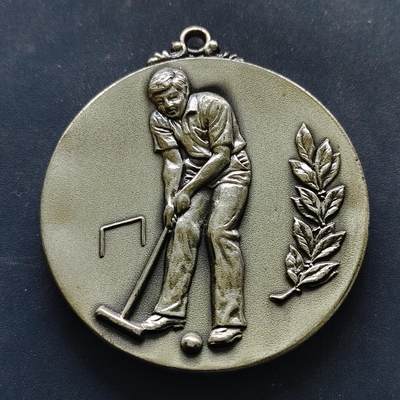 【全场包邮】纯粹捡漏拍516场【专场】 - 【纪念章】日本第12届东海市老年门球大赛第二名纪念章